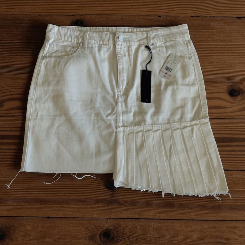 Habitual White Denim Skirt